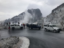 Escursione alle cave in inverno